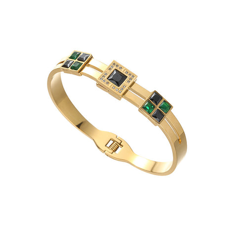 Pulsera chapada de acero de titanio de lujo ligero