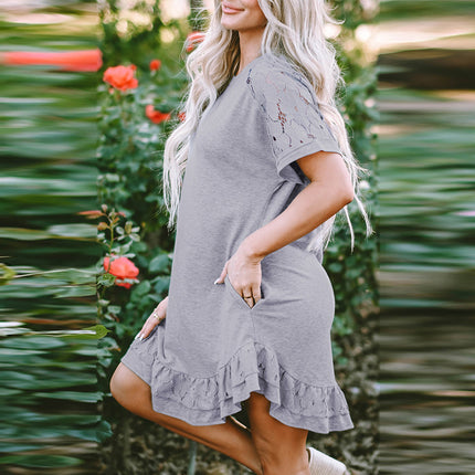 Shying Lace Stitching Dress