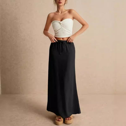 Slim Fit Long Skirt