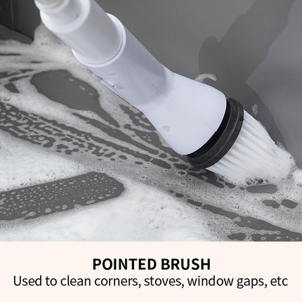 Wireless Electric Cleaning Long Handle 6 in 1 Brush