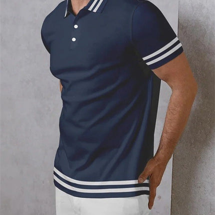 3D Printed Irregular Stripe Series Short Sleeve