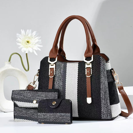 Canvas Handbags Set