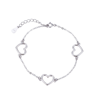 Attracting Hollow Heart-Shaped Bracelet