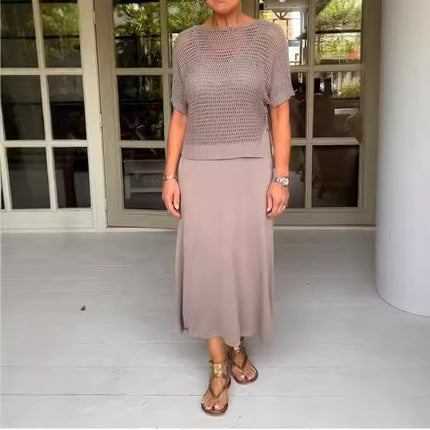 Ladies New Pure Knit Casual Suit