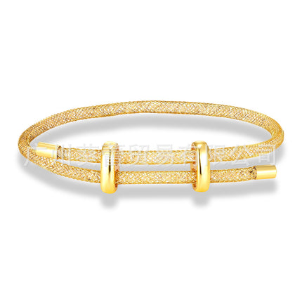 Rhinestone Net Star Bracelet