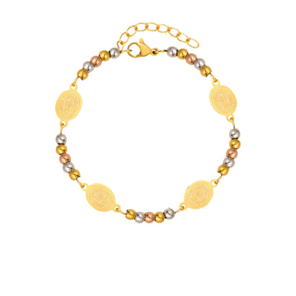 Stainless Steel Round Beads Bracelet