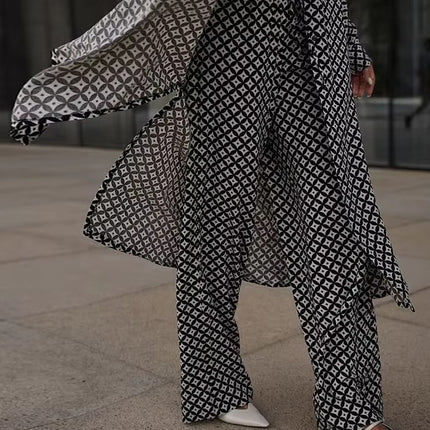 Long Sleeve Loose Pants Two-piece Suit