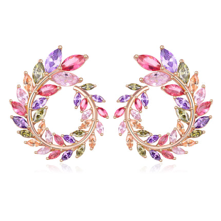 Colorful Handmade Garland Earring