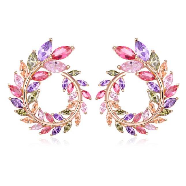 Colorful Handmade Garland Earring