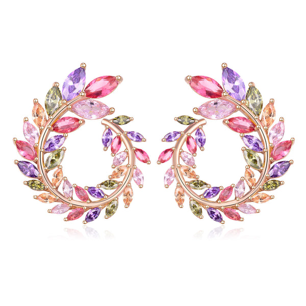Colorful Handmade Garland Earring