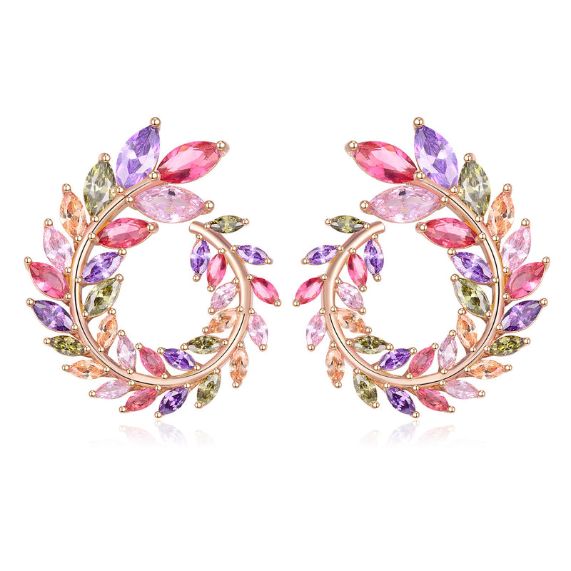 Colorful Handmade Garland Earring