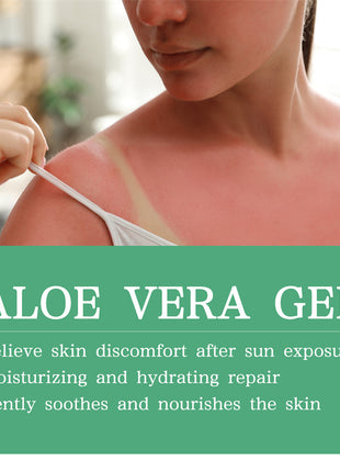 OUHOE Gel de Aloe Vera | Gel calmante, hidratante y para el cuidado de la piel después del sol
