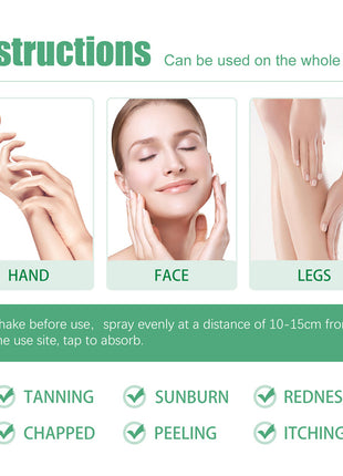 OUHOE Gel de Aloe Vera | Gel calmante, hidratante y para el cuidado de la piel después del sol