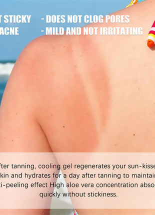 OUHOE Gel de Aloe Vera | Gel calmante, hidratante y para el cuidado de la piel después del sol