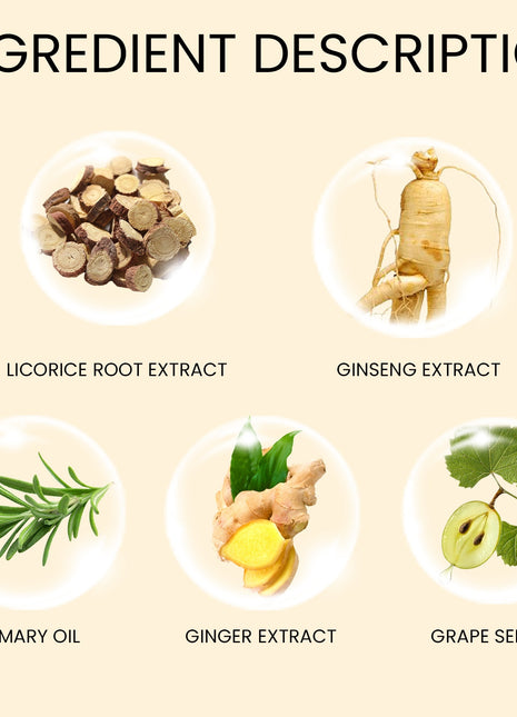 OUHOE Ginseng Scalp Hair Care Essence 20ml | Nourishing Scalp Treatment