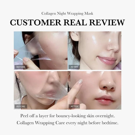 PDRN Pink Collagen Gel Night Mask 75ml | Hydrating, Firming & Brightening Care
