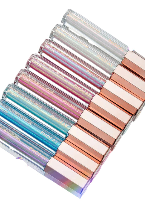 PHOFAY Chameleon Multichrome Shadow Set of 8 | Shifting Liquid Eyeshadow Collection