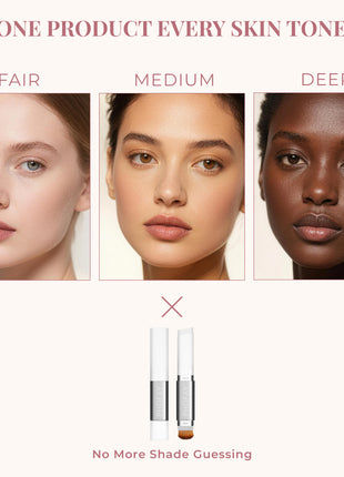 PHOFAY Color-Changing Foundation Stick with Brush