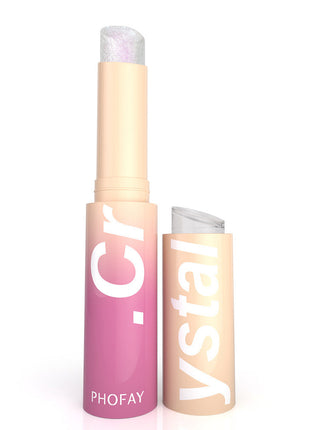 PHOFAY Crystal Jelly Highlight Stick | Moisturizing Shimmer Highlighter for Face, Eyes & Lips 