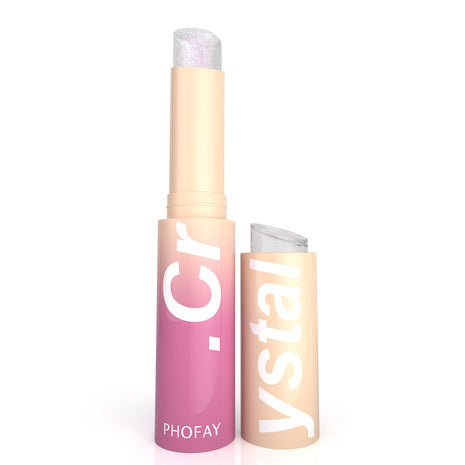 PHOFAY Crystal Jelly Highlight Stick | Moisturizing Shimmer Highlighter for Face, Eyes & Lips 