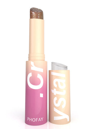 PHOFAY Crystal Jelly Highlight Stick | Moisturizing Shimmer Highlighter for Face, Eyes & Lips 