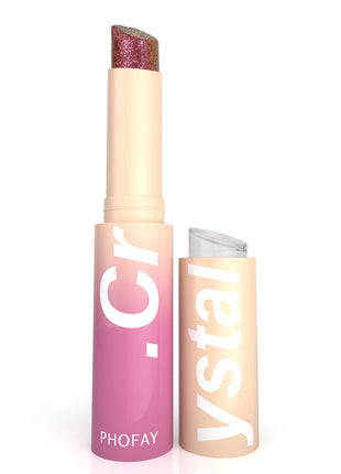 PHOFAY Crystal Jelly Highlight Stick | Moisturizing Shimmer Highlighter for Face, Eyes & Lips 