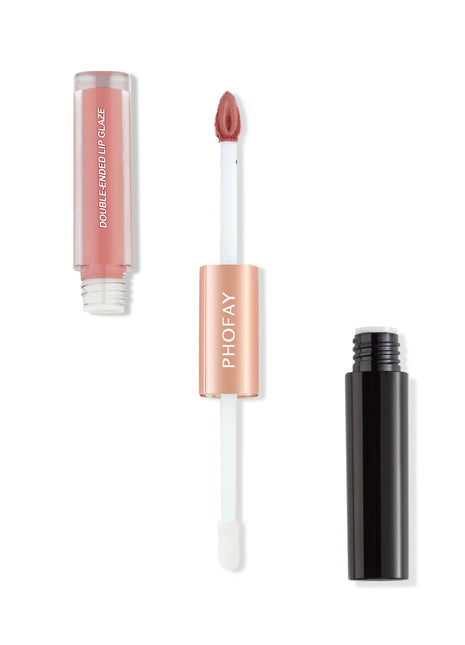 PHOFAY Double-Ended Lip Glaze | Long-Lasting Matte Lipstick, Gloss & moisturizing 1