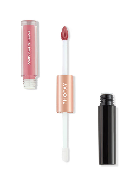 PHOFAY Double-Ended Lip Glaze | Long-Lasting Matte Lipstick, Gloss & moisturizing 2
