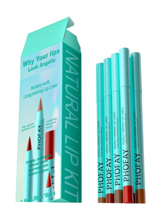 PHOFAY Highly Vibrant Lip Liner 8-color set in assorted shades