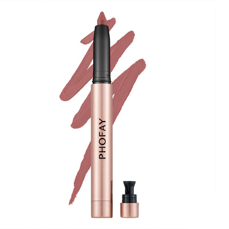 PHOFAY Matte Lip Liner + Lipstick Pen | 2-in-1 Long-Lasting Matte Lip Color 2
