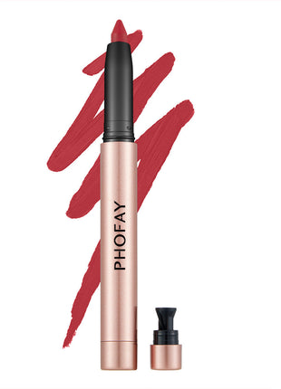 PHOFAY Matte Lip Liner + Lipstick Pen | 2-in-1 Long-Lasting Matte Lip Color 4
