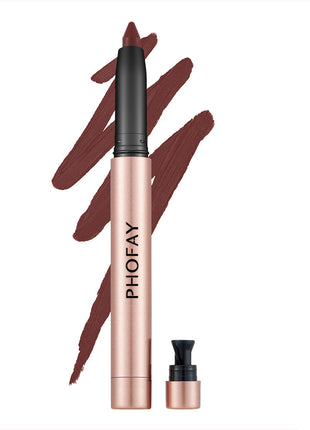PHOFAY Matte Lip Liner + Lipstick Pen | 2-in-1 Long-Lasting Matte Lip Color 7