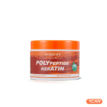 Jar of Phofay Poly Peptide Keratin on a white background
