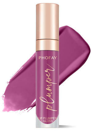 PHOFAY Shiny Lip Plumper Gloss | Hydrating Volumizing Lip Gloss with High Shine 7