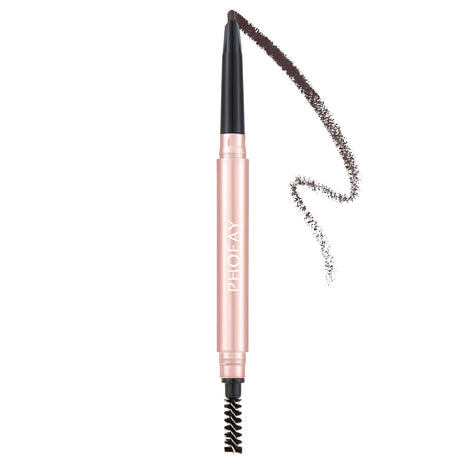 PHOFAY Triangular Eyebrow Pencil | Precise Definition, Fill & Sculpt Brow Chocolate