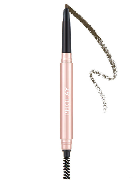 PHOFAY Triangular Eyebrow Pencil | Precise Definition, Fill & Sculpt Brow Smoke Grey