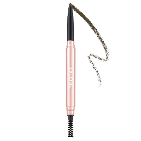 PHOFAY Triangular Eyebrow Pencil | Precise Definition, Fill & Sculpt Brow Smoke Grey