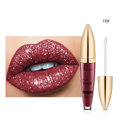 PUDAIER Lip Gloss Glitter Lipstick