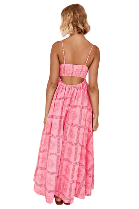 Women's Sleeveless Summer Dress with Stylish Back Cutout
