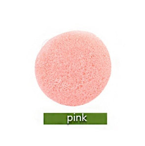 Pink sponge on a white background with 'pink' label