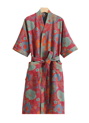 Soft Breathable Cotton Women's Lounge Robe