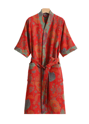 Soft Breathable Cotton Women's Lounge Robe BLNDL