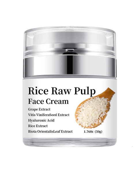 Rice Raw Pulp Face Cream | Hydrating Brightening & Anti-Aging Moisturizer