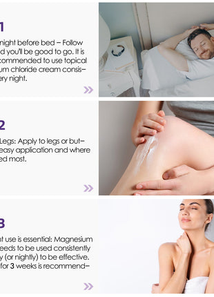 Crema de Mantequilla Corporal de Magnesio Nocturna | Hidratante Corporal Relajante de Magnesio y Árnica