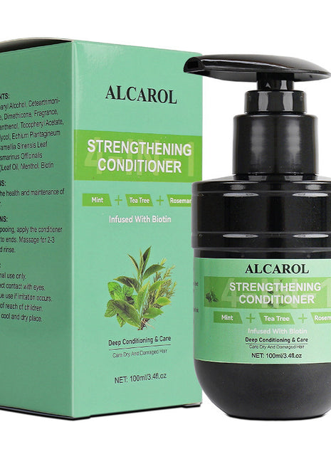 Alcarol Strengthening Conditioner bottle and packaging on a white background