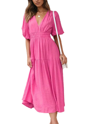 Vestido de vacaciones con volantes