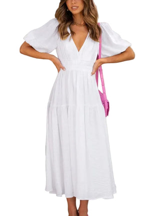 White Casual Holiday Dress for Women
