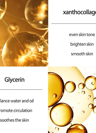 SEHUAR Sérum facial de oro de 24 quilates | Esencia facial hidratante y reafirmante con niacinamida