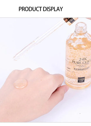 SEHUAR Sérum facial de oro de 24 quilates | Esencia facial hidratante y reafirmante con niacinamida
