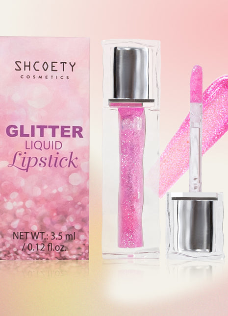 SHCOETY Glitter Liquid Lipstick | Moisturizing Color-Changing Shimmer Lip Gloss